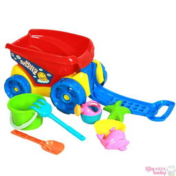 夏日沙滩乐趣 丽家宝贝顺胜沙滩拉车与挖沙玩具，安全高品质之选